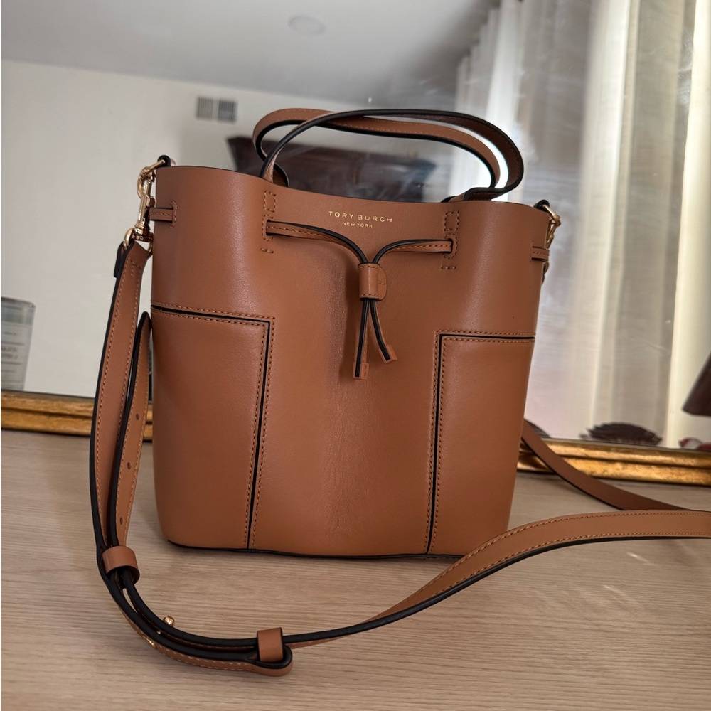 Tory Burch Tan Leather Crossbody Bag